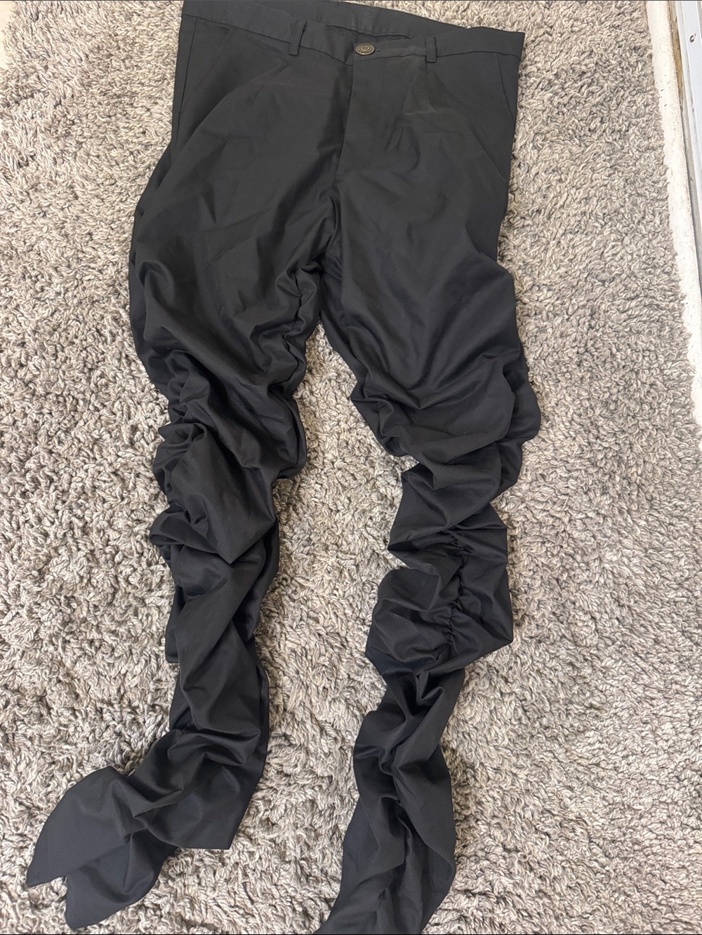 Korean stacking pants Black Men’s Stretch Twill Pants